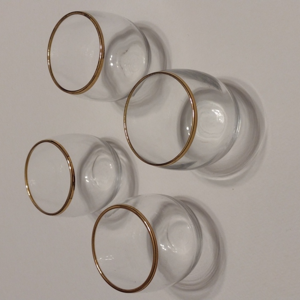 2/$20 Gold Rim Votive Candle Holders 4pk